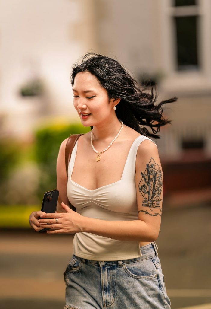 Glad I captured this Beautiful asian girl on street